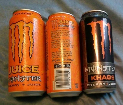 Monster chystá změny designu: Z Khaosu je oranžový Juice Khaos